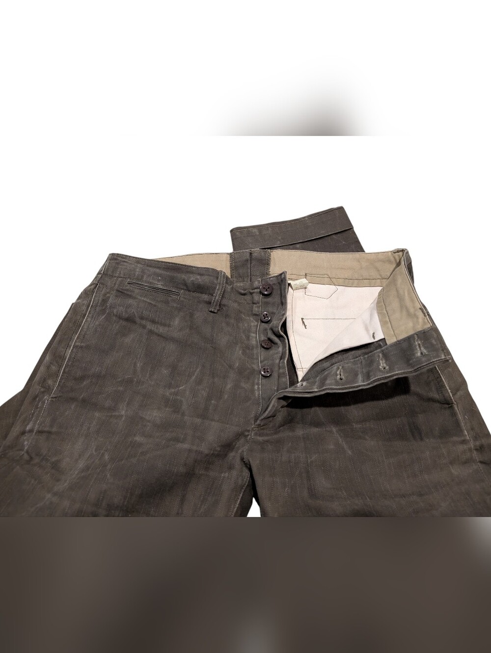 RRL Polo Ralph Lauren Buckle-Back Selvedge Inspired Vintage 40s Officer's Field - Picture 7 of 9